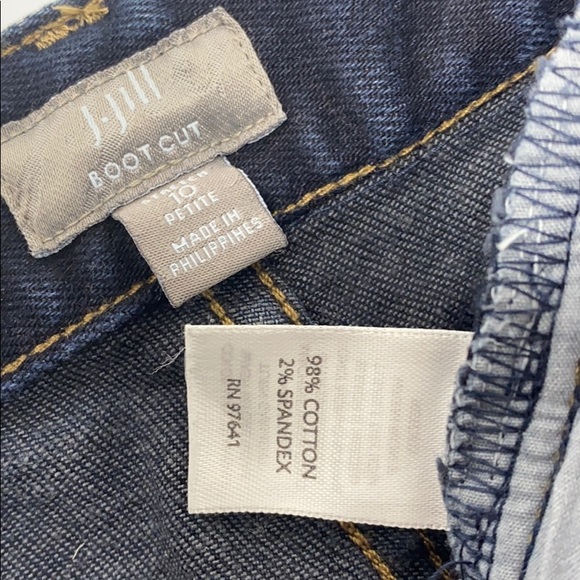 J.Jill Stretch Boot Cut dark wash Jeans 10 - Picture 5 of 7